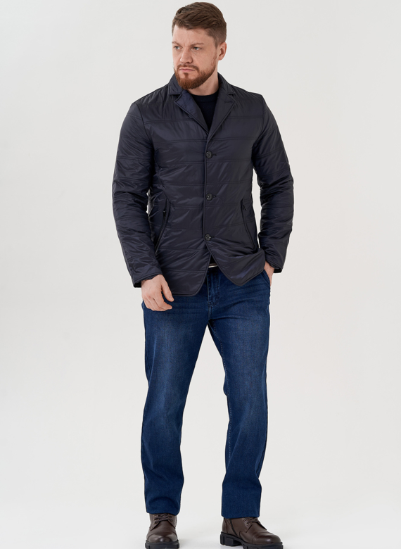 Мужская куртка синего цвета 