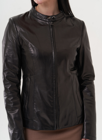 Куртка "мото" из натуральной кожи