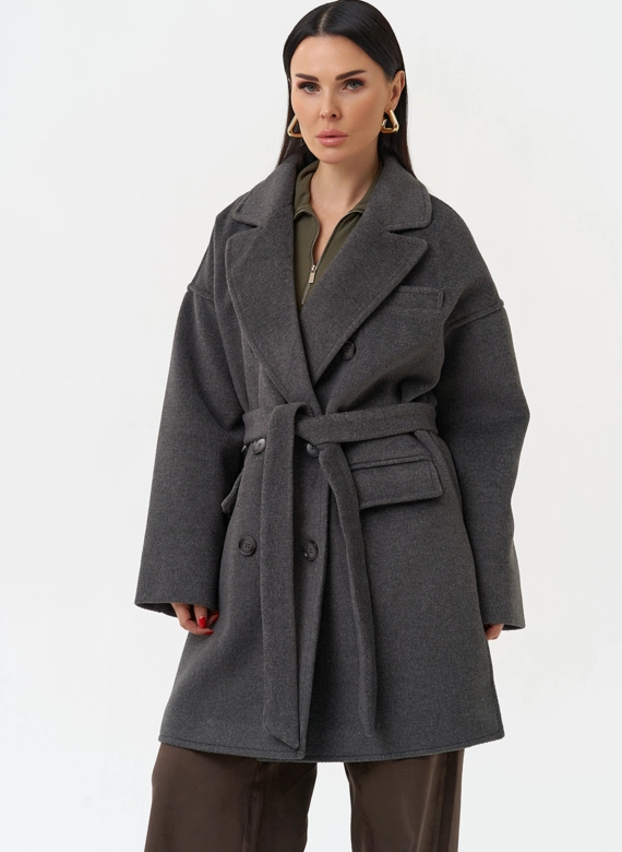 Двубортное женское пальто