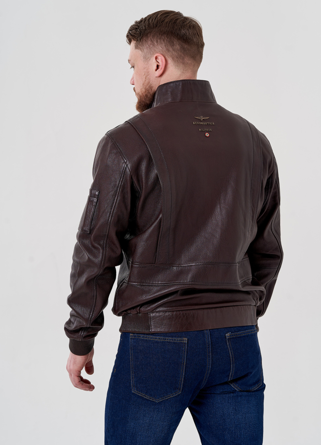 Мужская куртка из натуральной кожи  модель № 24392 универмаг малина