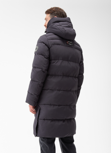 Мужской пуховик с капюшоном 