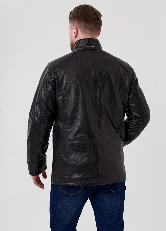 Мужская куртка из натуральной кожи  модель № 24389 универмаг малина