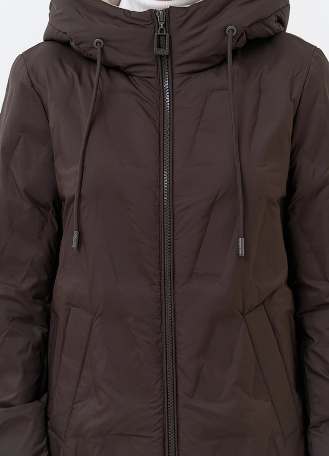 Женская куртка с капюшоном модель № 33790 универмаг малина