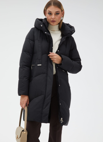 Женский пуховик с капюшоном