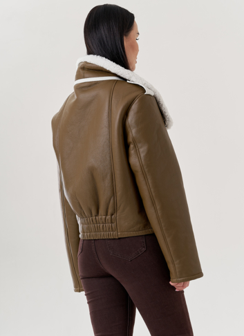 Женская дубленка пилот Женская дубленка пилот